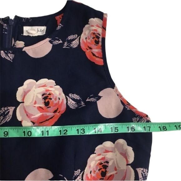 MAISON JULES FLORAL FIT & FLARE SLEEVELESS MINI  DRESS MEDIUM FAIRY - Picture 5 of 10